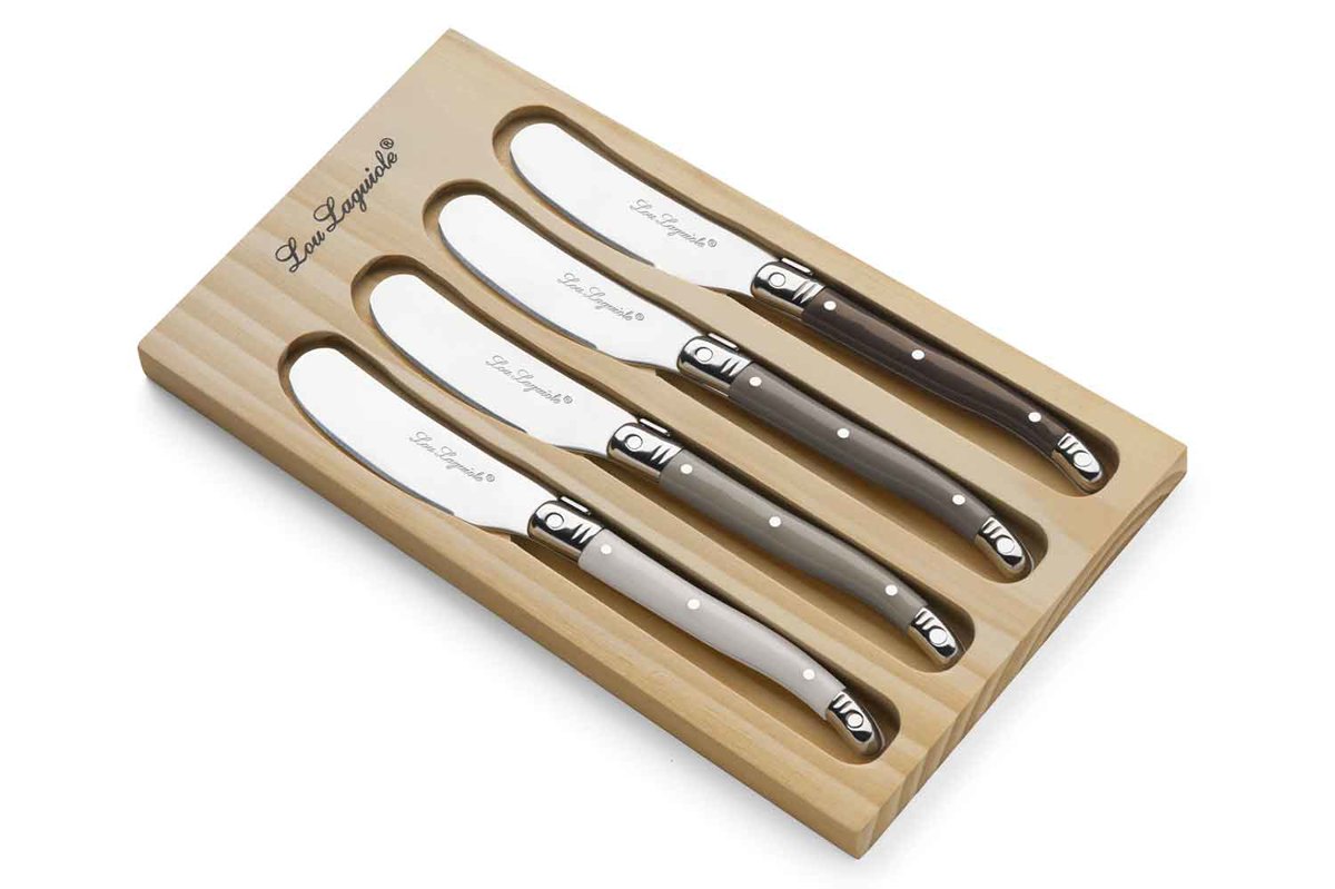 Laguiole Buttermesser Multicolor - Set 4